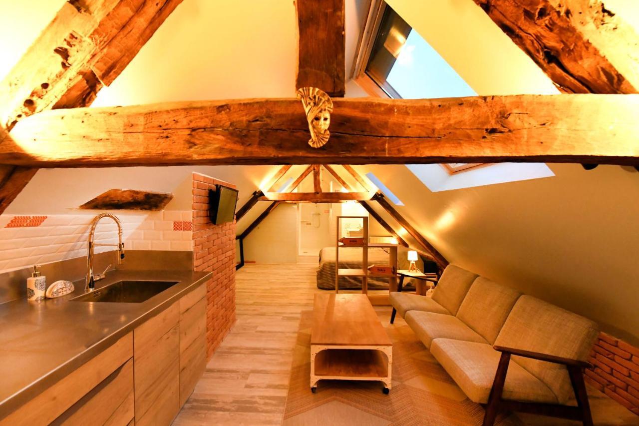 Loft Sous Les Combles - Loft Under The Rafter Lägenhet Rodez Exteriör bild